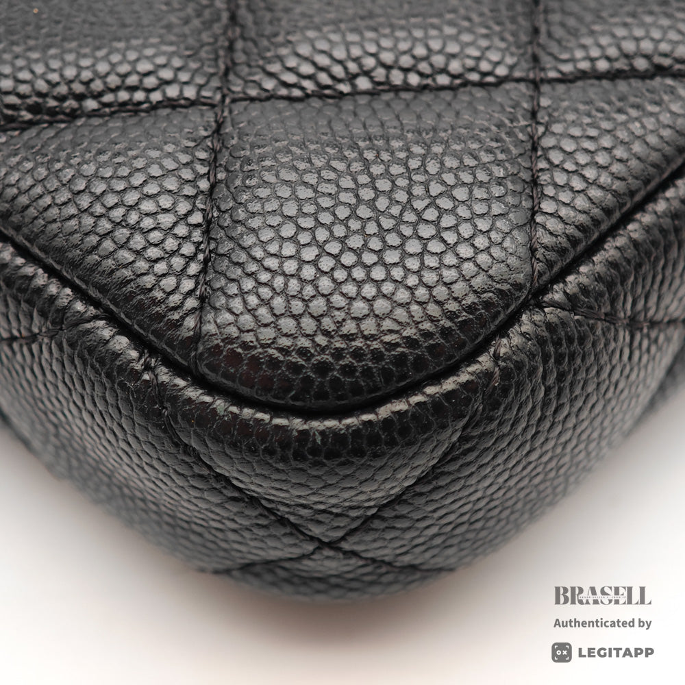 CHANEL Matelasse Caviar Skin Chain Wallet Shoulder Bag 【ImportFeeFREE】
