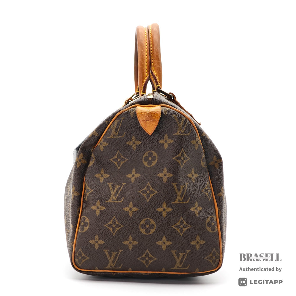 LOUIS VUITTON Speedy 30 Monogram Canvas Brown Hand Bag 【ImportFeeFREE】