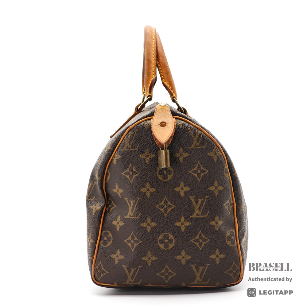 LOUIS VUITTON Speedy 30 Monogram Canvas Brown Hand Bag 【ImportFeeFREE】