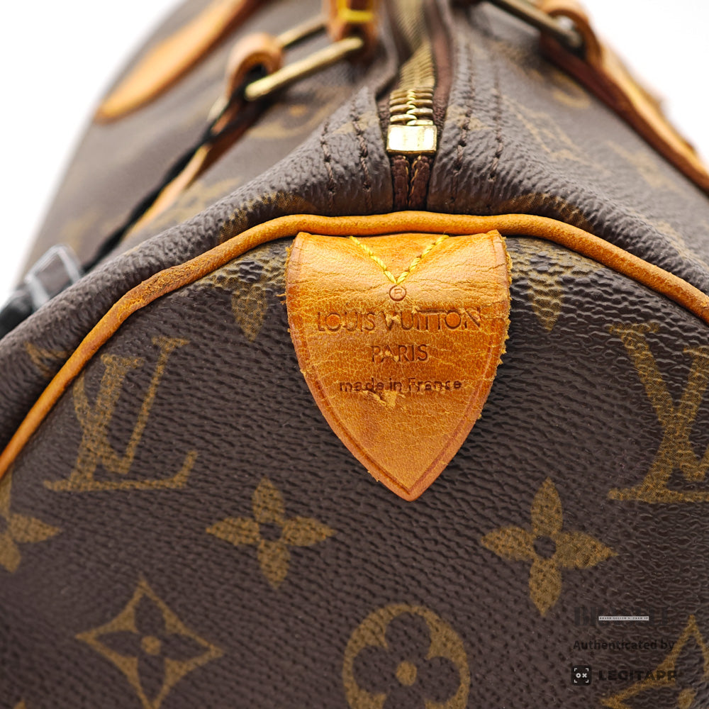 LOUIS VUITTON Speedy 30 Monogram Canvas Brown Hand Bag 【ImportFeeFREE】