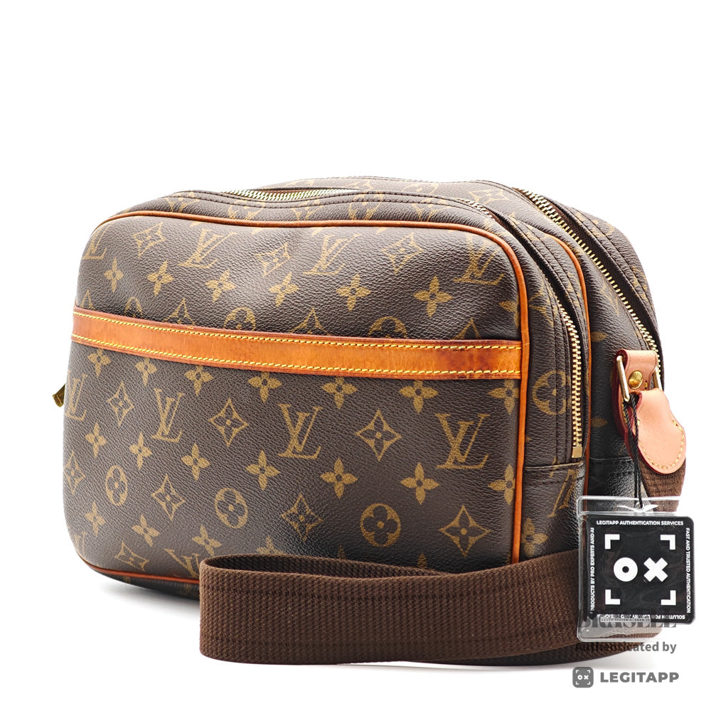 LOUIS VUITTON Reporter PM Monogram Brown Shoulder Bag M45254 【ImportFeeFREE】