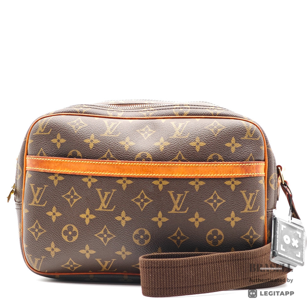 LOUIS VUITTON Reporter PM Monogram Brown Shoulder Bag M45254 【ImportFeeFREE】