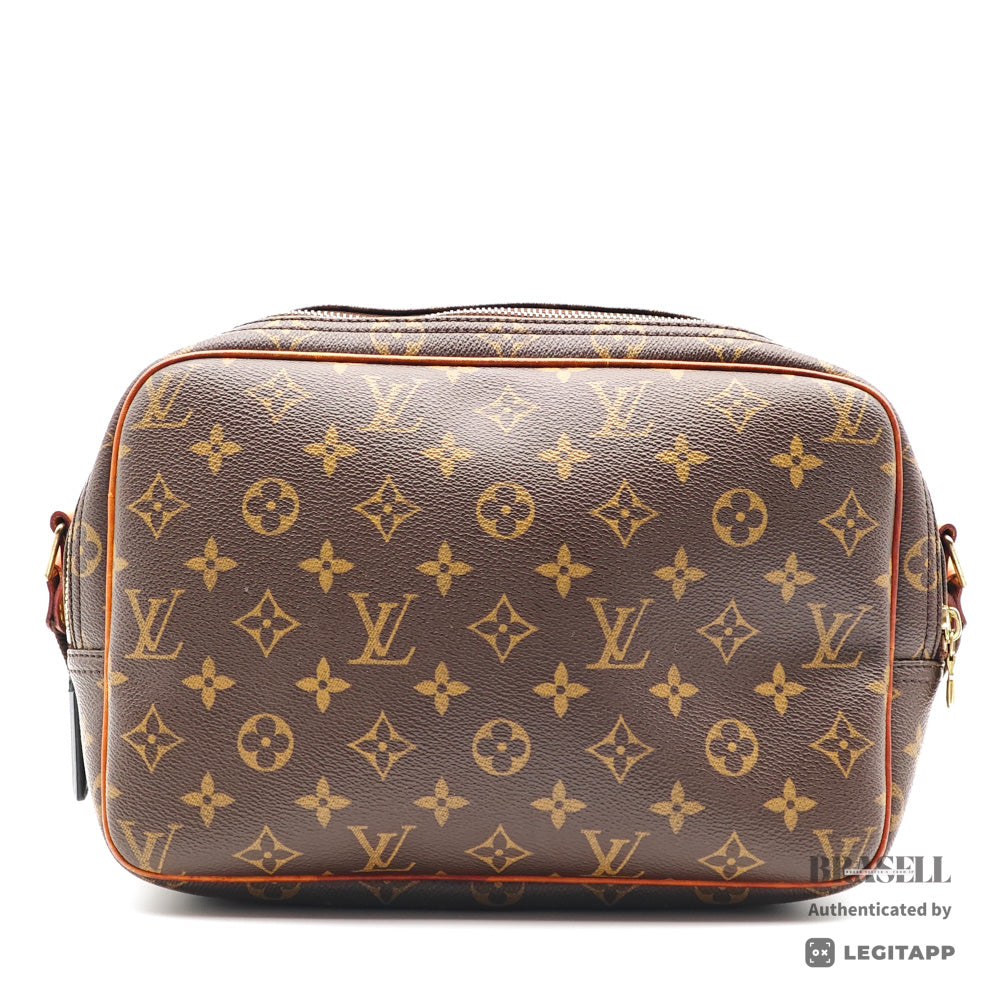 LOUIS VUITTON Reporter PM Monogram Brown Shoulder Bag M45254 【ImportFeeFREE】