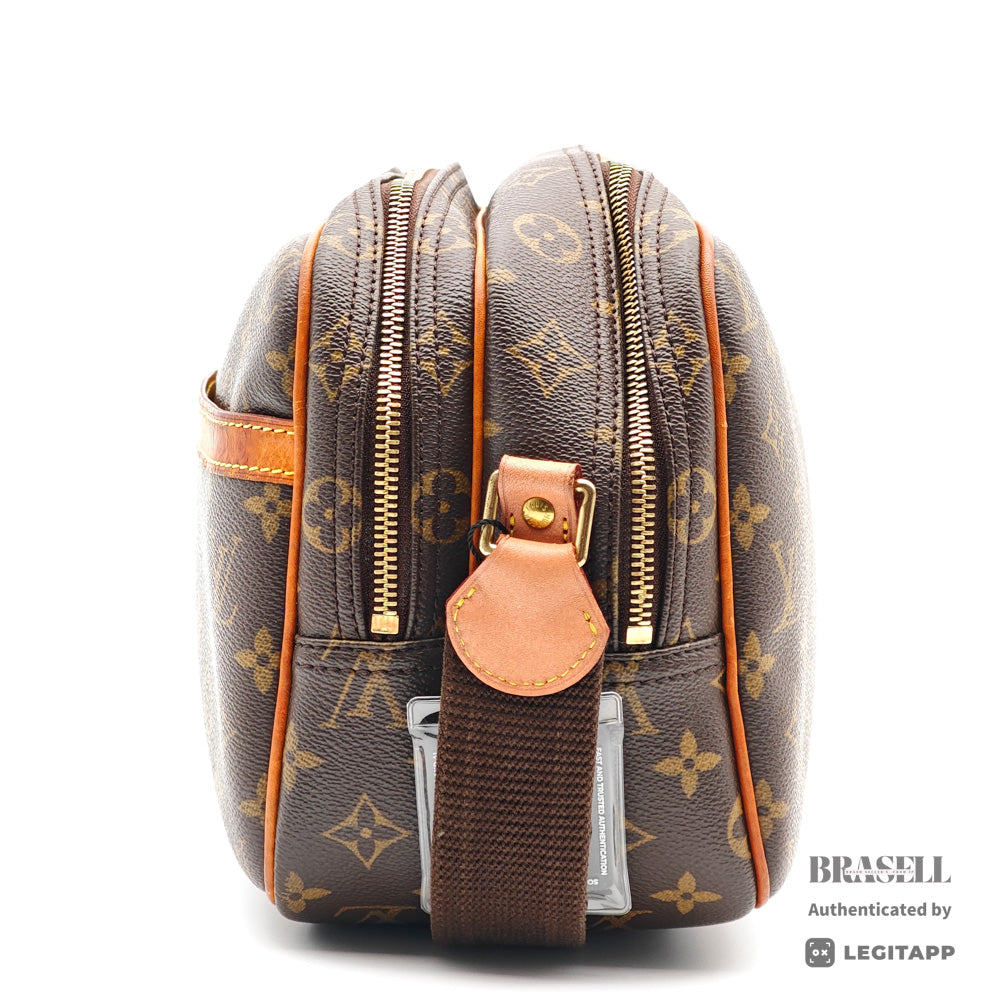LOUIS VUITTON Reporter PM Monogram Brown Shoulder Bag M45254 【ImportFeeFREE】