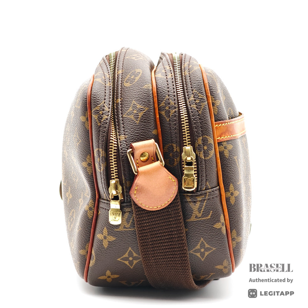 LOUIS VUITTON Reporter PM Monogram Brown Shoulder Bag M45254 【ImportFeeFREE】