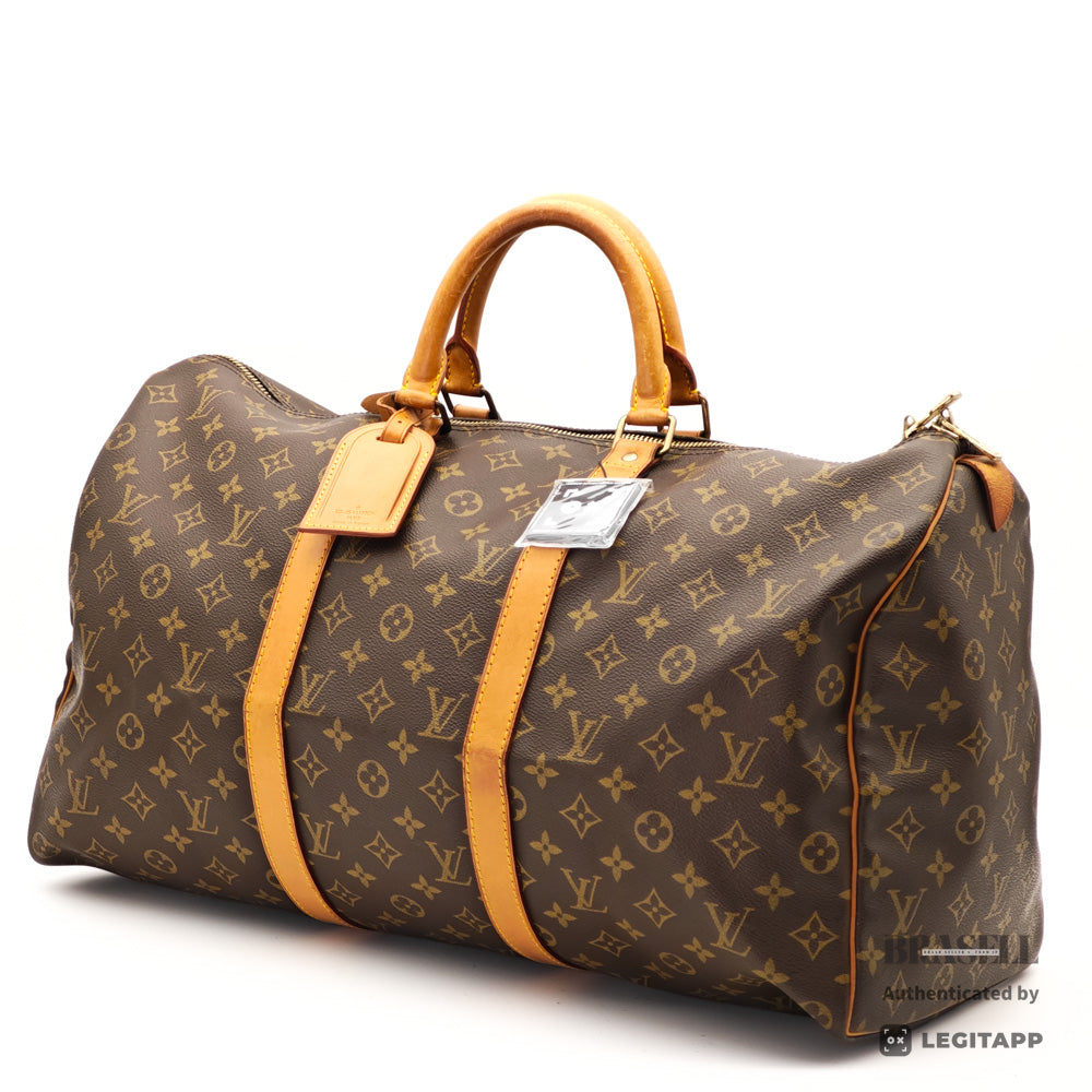 LOUIS VUITTON Keepall 50 Monogram Canvas Brown TravelBag M41426【ImportFeeFREE】
