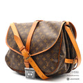 LOUIS VUITTON Saumur 35 Monogram Brown Shoulder Bag M42254 【ImportFeeFREE】