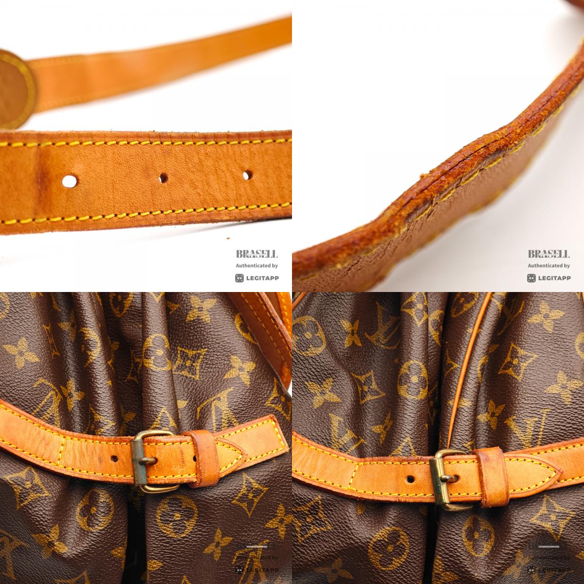 LOUIS VUITTON Saumur 35 Monogram Brown Shoulder Bag M42254 【ImportFeeFREE】
