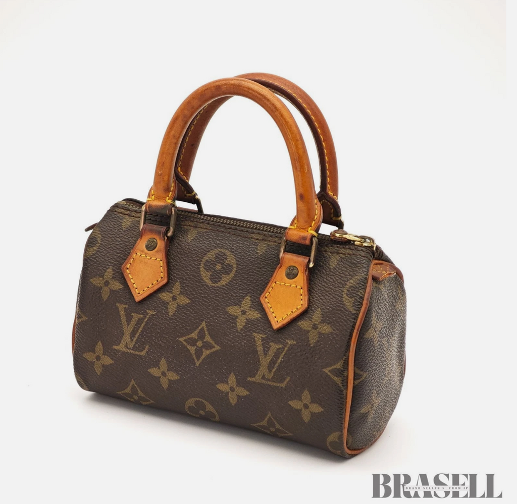 3 item 【LOUIS VUITTON Damier Azur Speedy 35 N41535 Handbag White Boston Bag Women's】【Auth Louis Vuitton Monogram Mini Speedy Hand Bag M41534 Mini Boston Bag Brown】【Louis Vuitton Monogram Reverse Leopard M43001 2Way Handbag Brown Black Canvas】