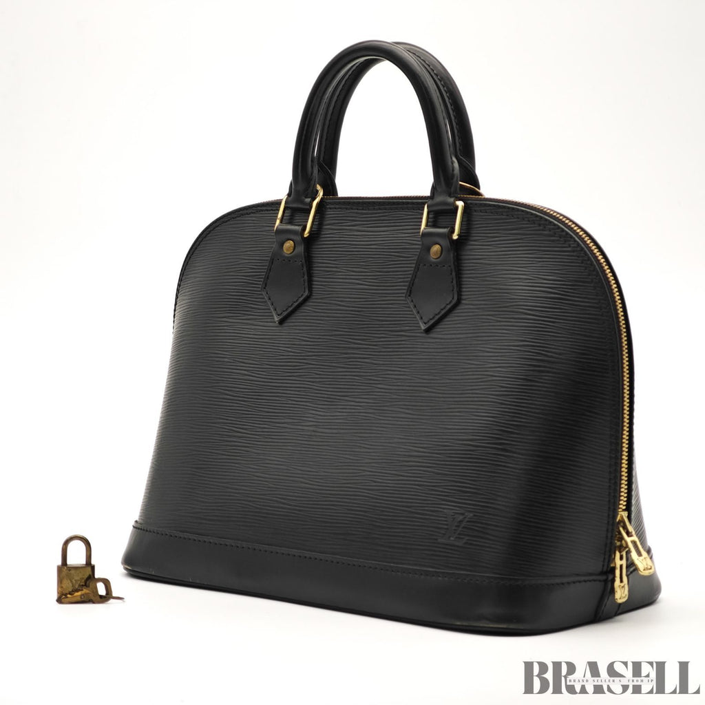 LOUIS VUITTON Alma PM M52802 Black Epi Leather Handbag 【ImportFeeFREE】