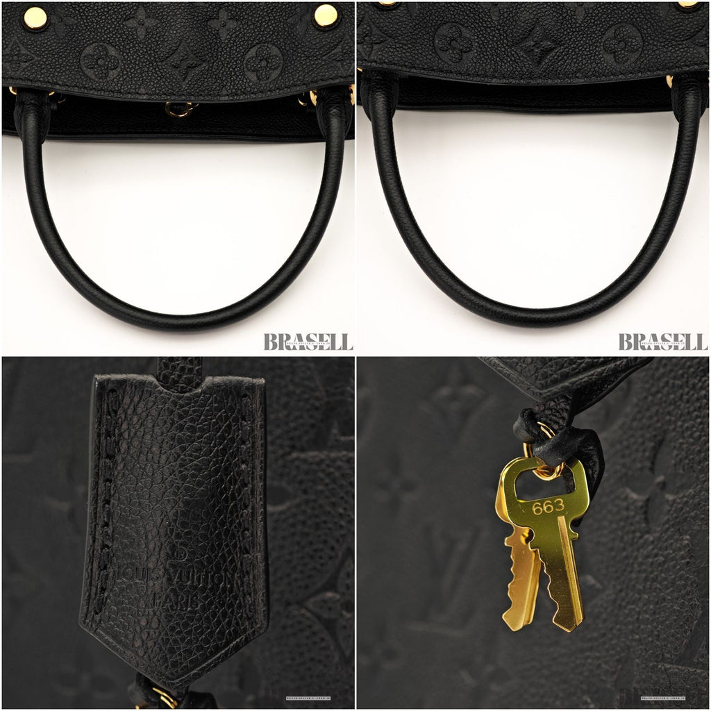 LouisVuitton Montaigne BB M41048 Monogram Empreinte Black【ImportFeeFREE】