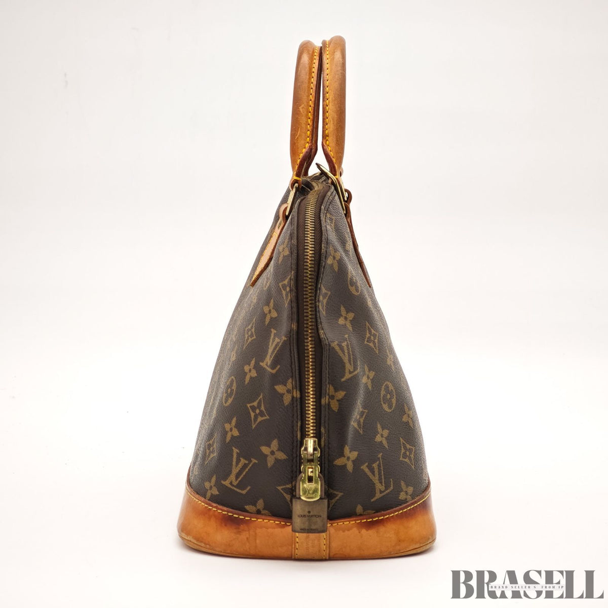 LOUIS VUITTON Monogram Alma M51130 Handbag Brown / Padlock【ImportFREE】