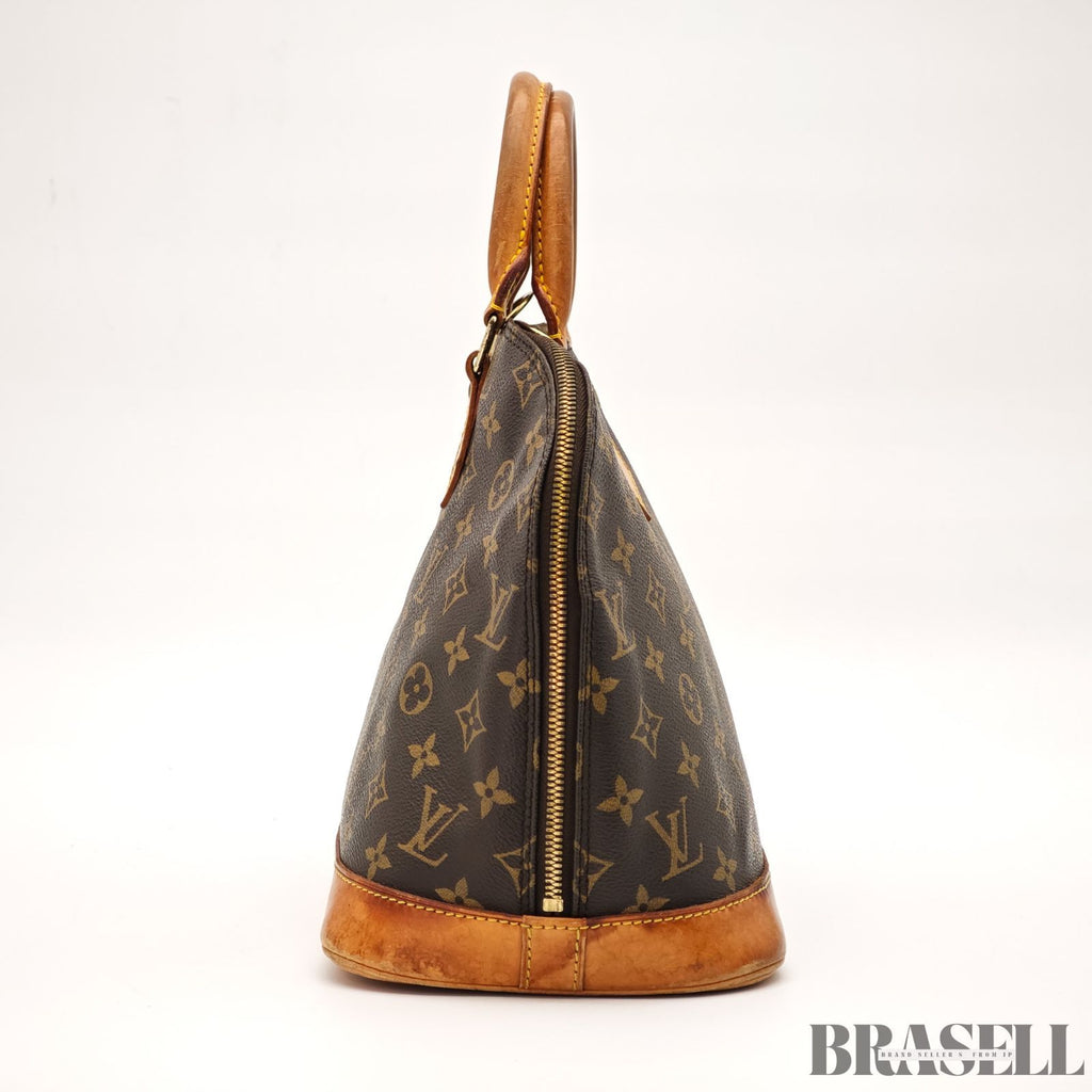 LOUIS VUITTON Monogram Alma M51130 Handbag Brown / Padlock【ImportFREE】