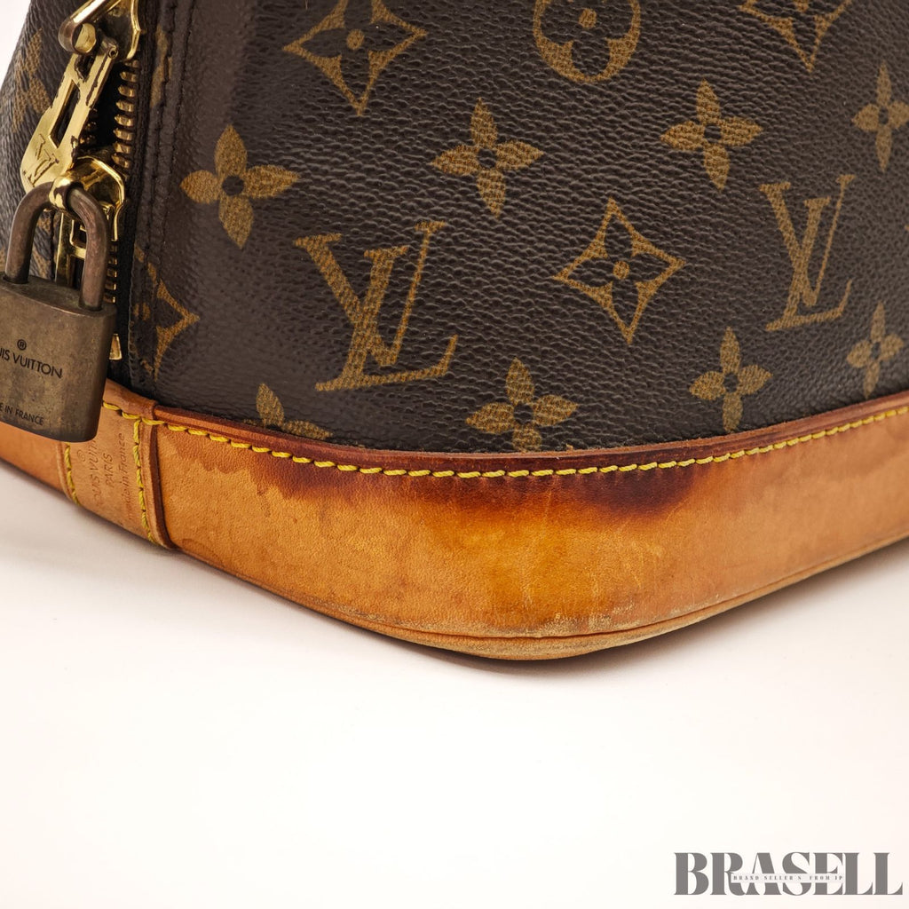 LOUIS VUITTON Monogram Alma M51130 Handbag Brown / Padlock【ImportFREE】