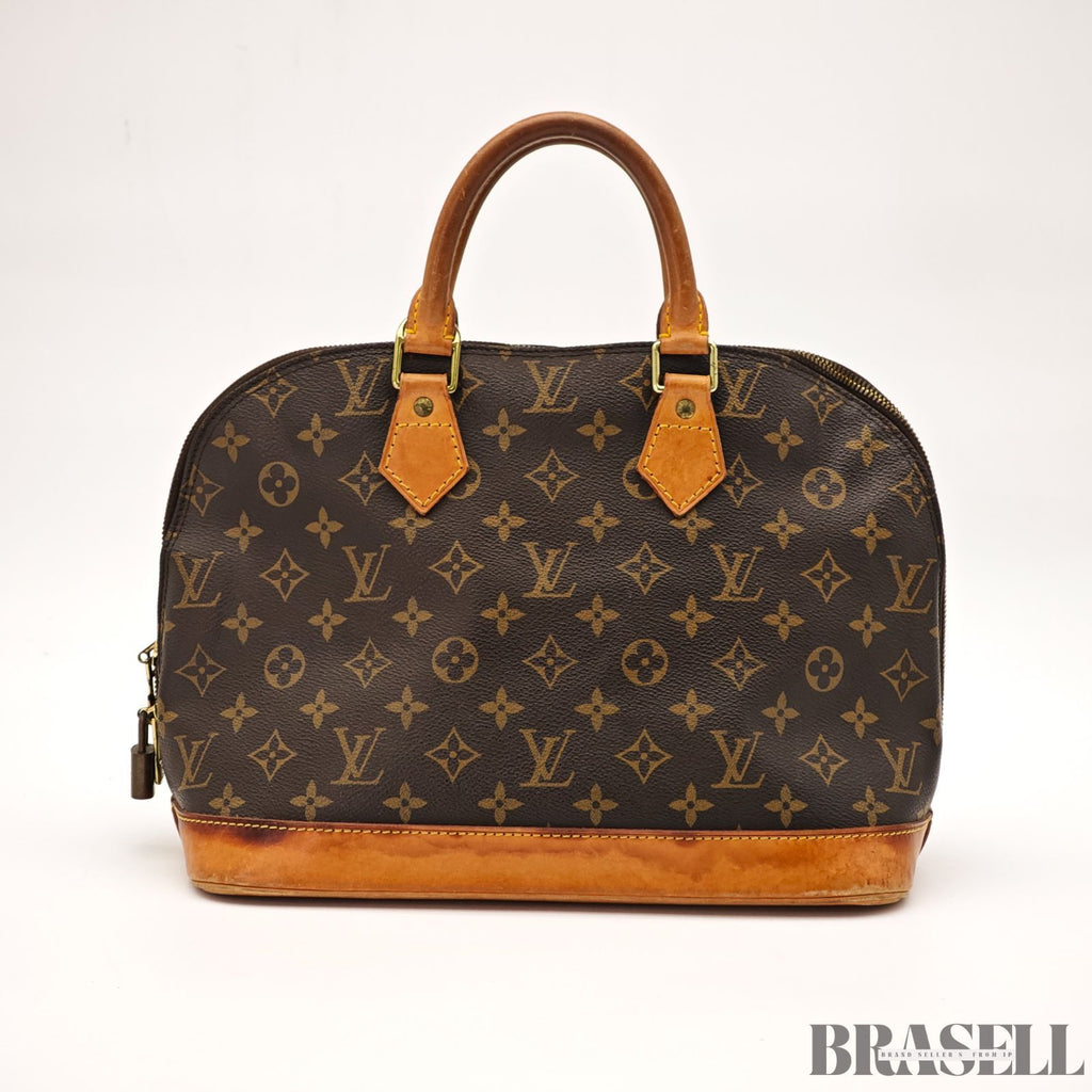 LOUIS VUITTON Monogram Alma M51130 Handbag Brown / Padlock【ImportFREE】