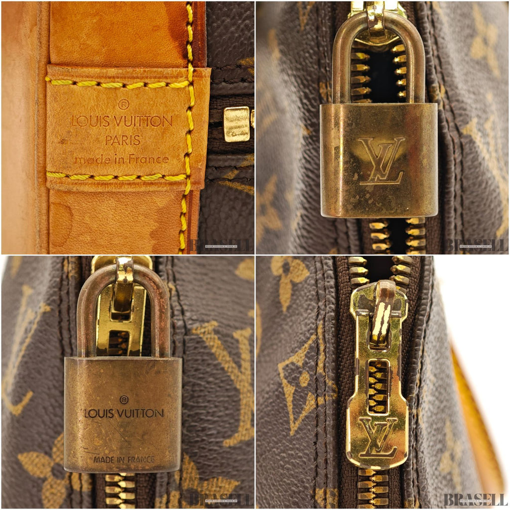 LOUIS VUITTON Monogram Alma M51130 Handbag Brown / Padlock【ImportFREE】