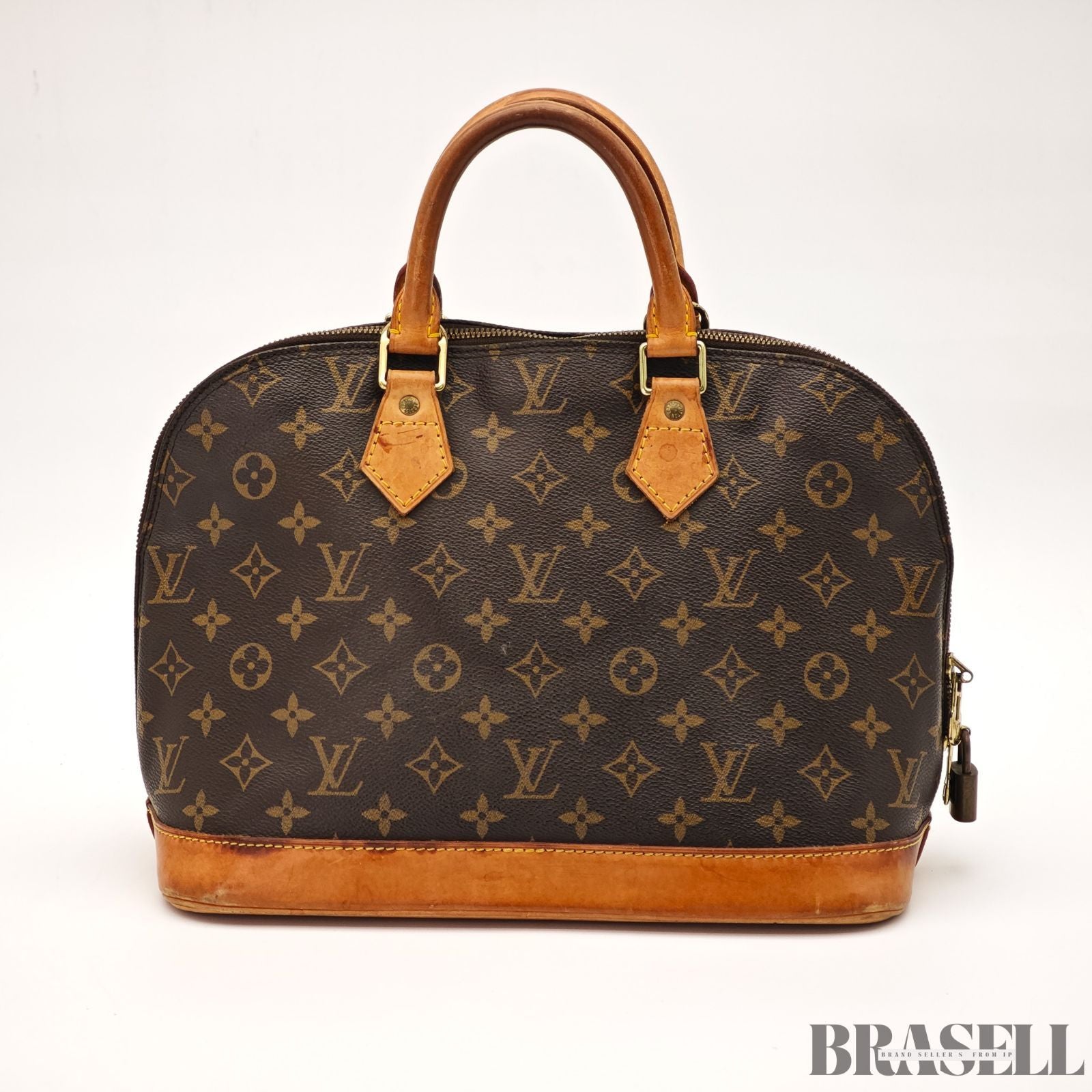 LOUIS VUITTON Monogram Alma M51130 Handbag Brown / Padlock【ImportFREE】
