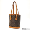 LOUIS VUITTON Bucket PM M42238 Tote Shoulder Bag Monogram Brown 【ImportFREE】
