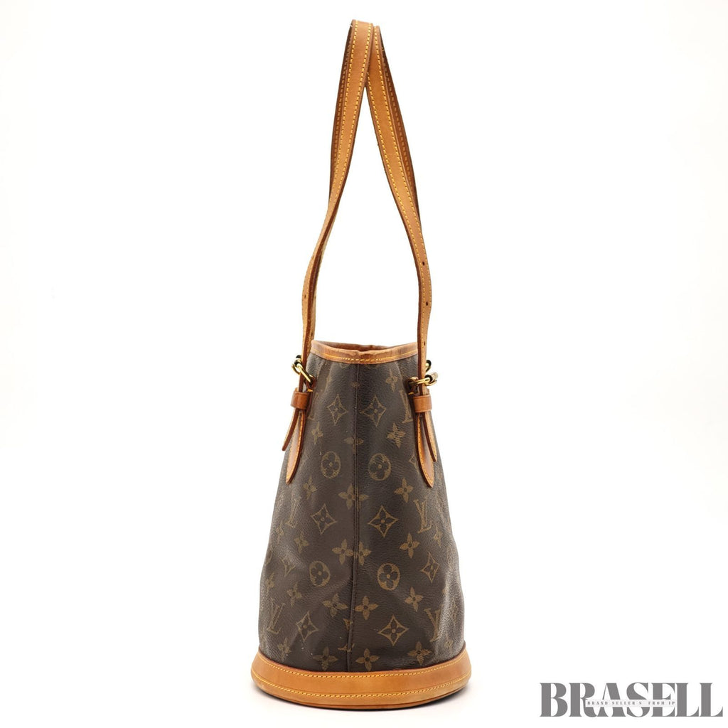 LOUIS VUITTON Bucket PM M42238 Tote Shoulder Bag Monogram Brown 【ImportFREE】
