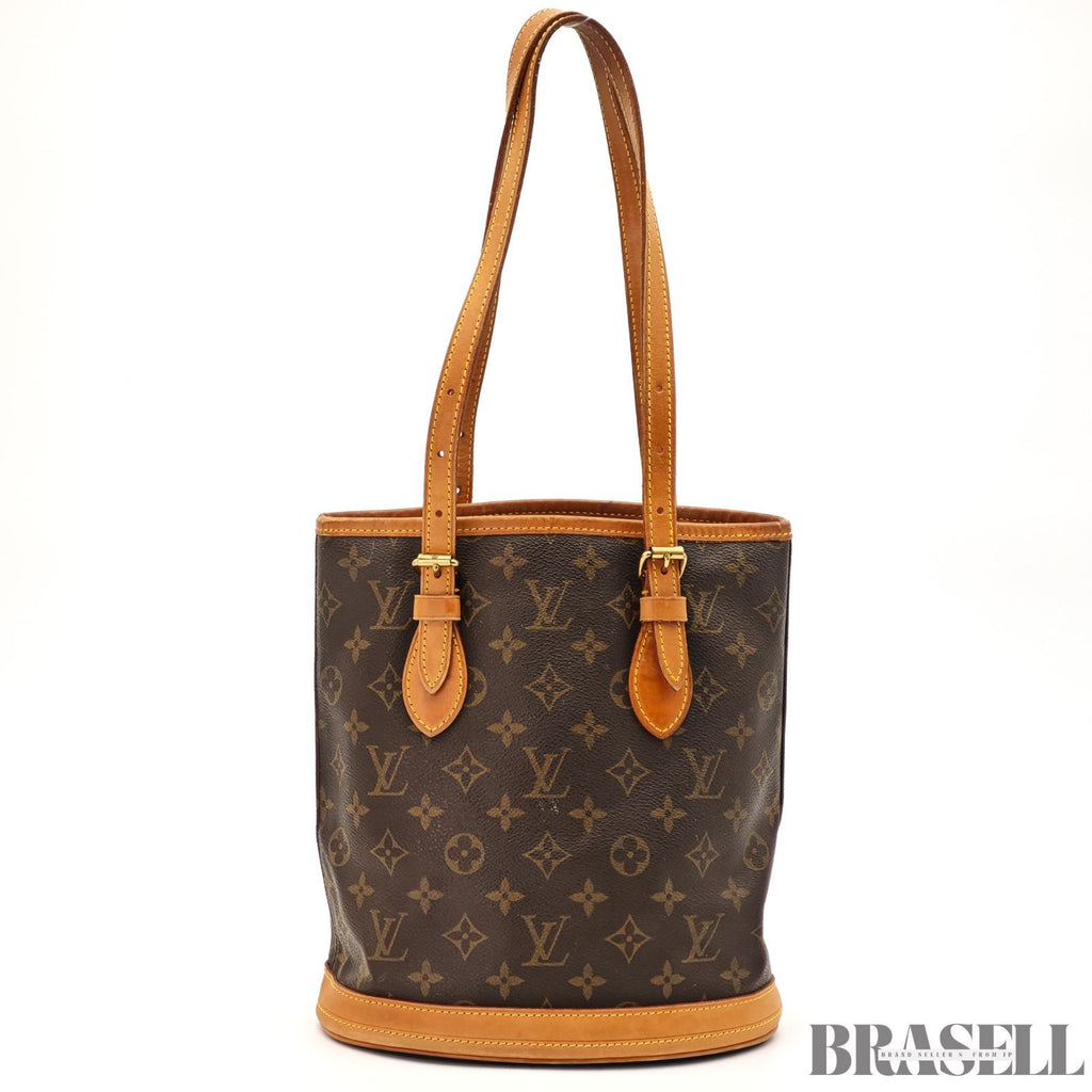 LOUIS VUITTON Bucket PM M42238 Tote Shoulder Bag Monogram Brown 【ImportFREE】