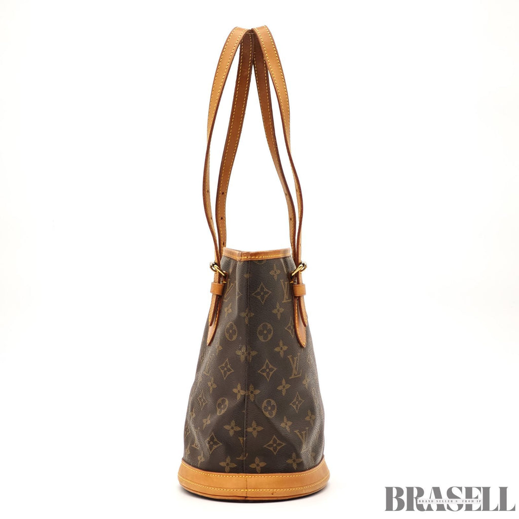 LOUIS VUITTON Bucket PM M42238 Tote Shoulder Bag Monogram Brown 【ImportFREE】