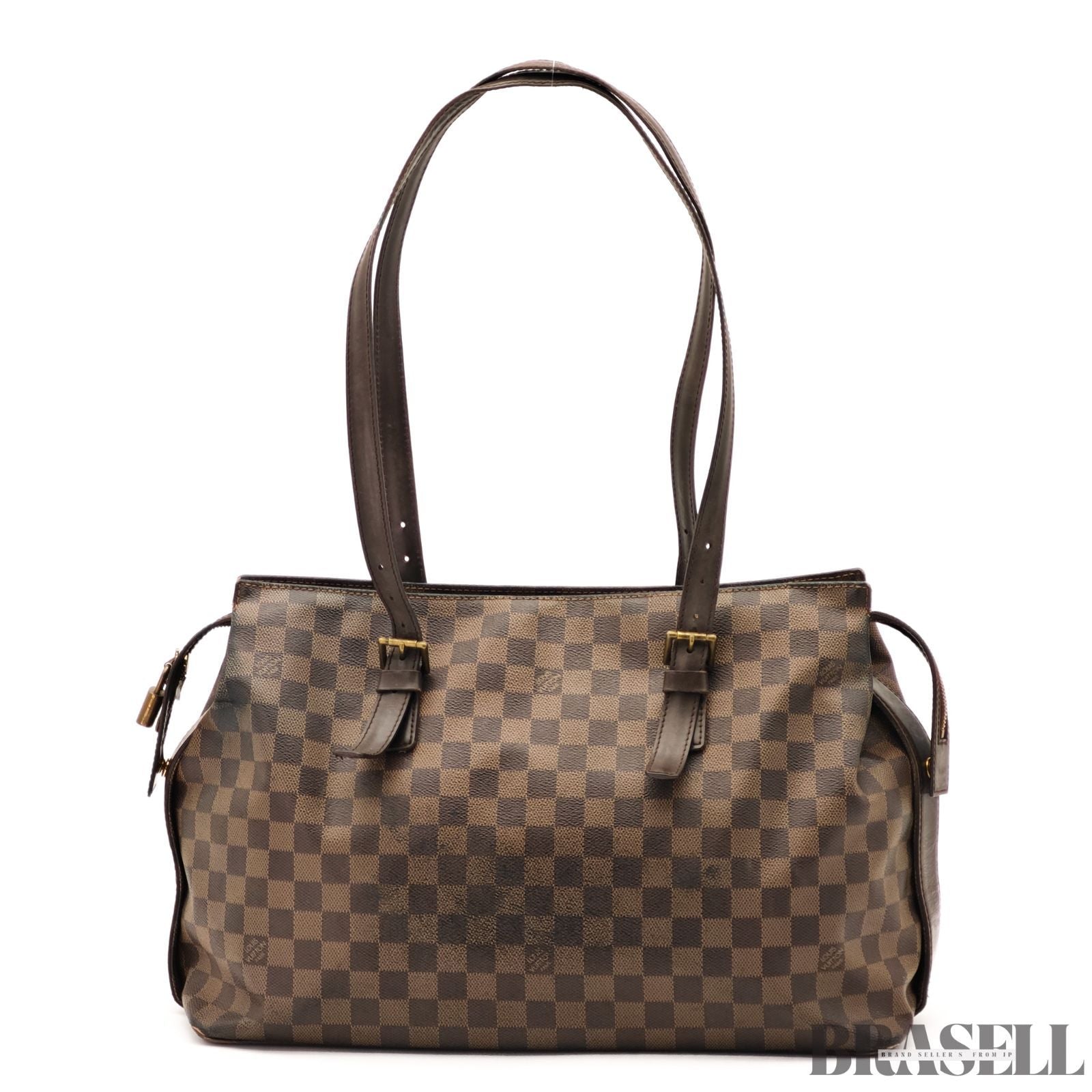 LOUIS VUITTON Damier Ebene Chelsea Tote Bag N51119 / Padlock【ImportFREE】