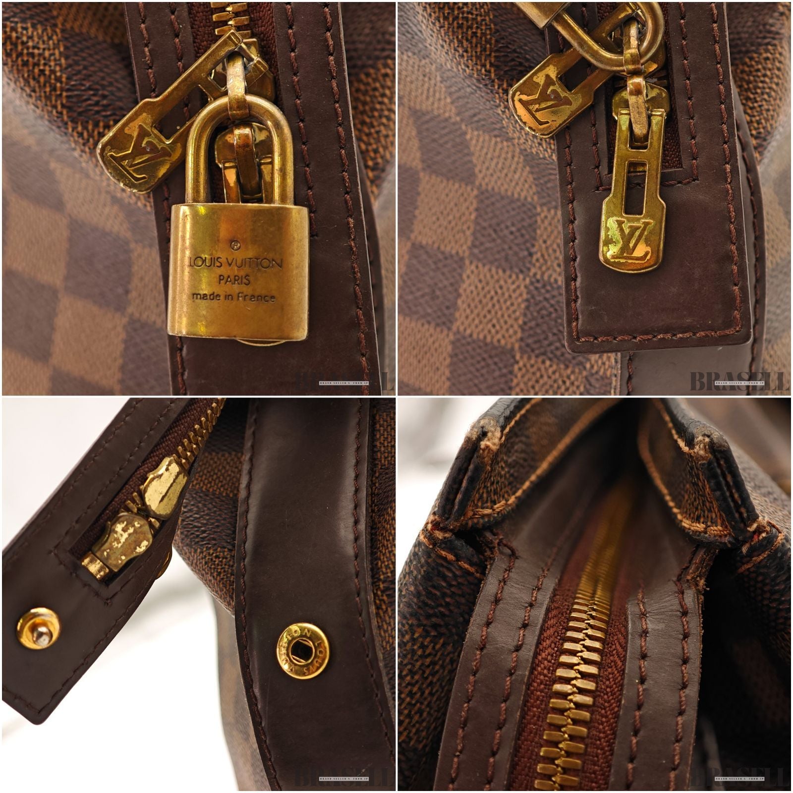 LOUIS VUITTON Damier Ebene Chelsea Tote Bag N51119 / Padlock【ImportFREE】
