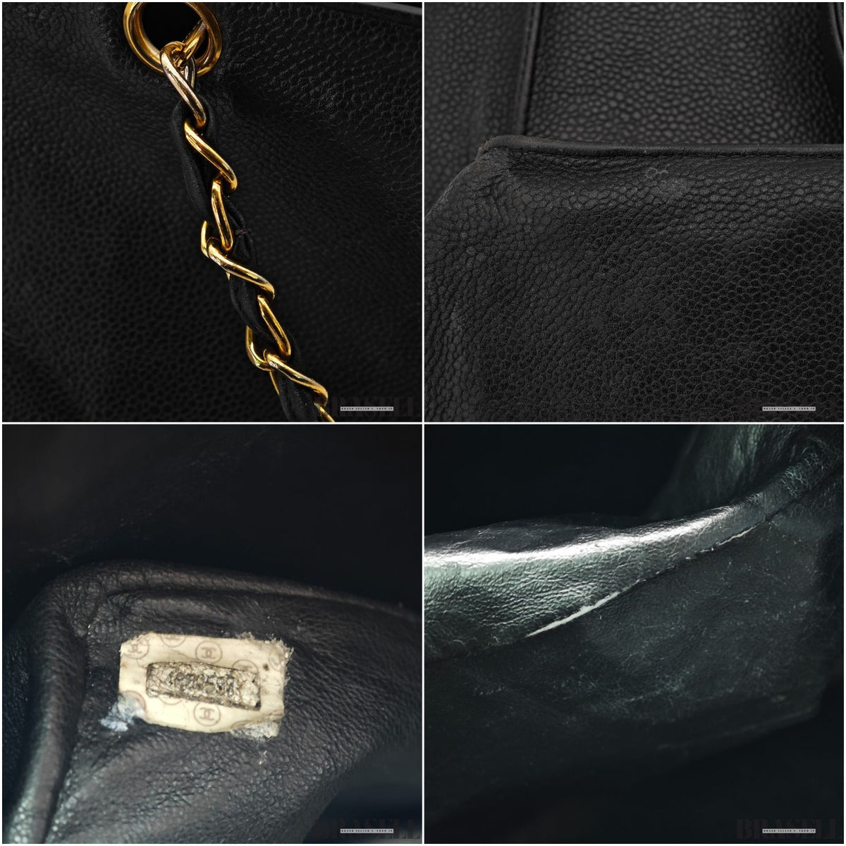 CHANEL Lambskin Chain Tote Bag Large CC Logo Chain Tote 【ImportFeeFREE】