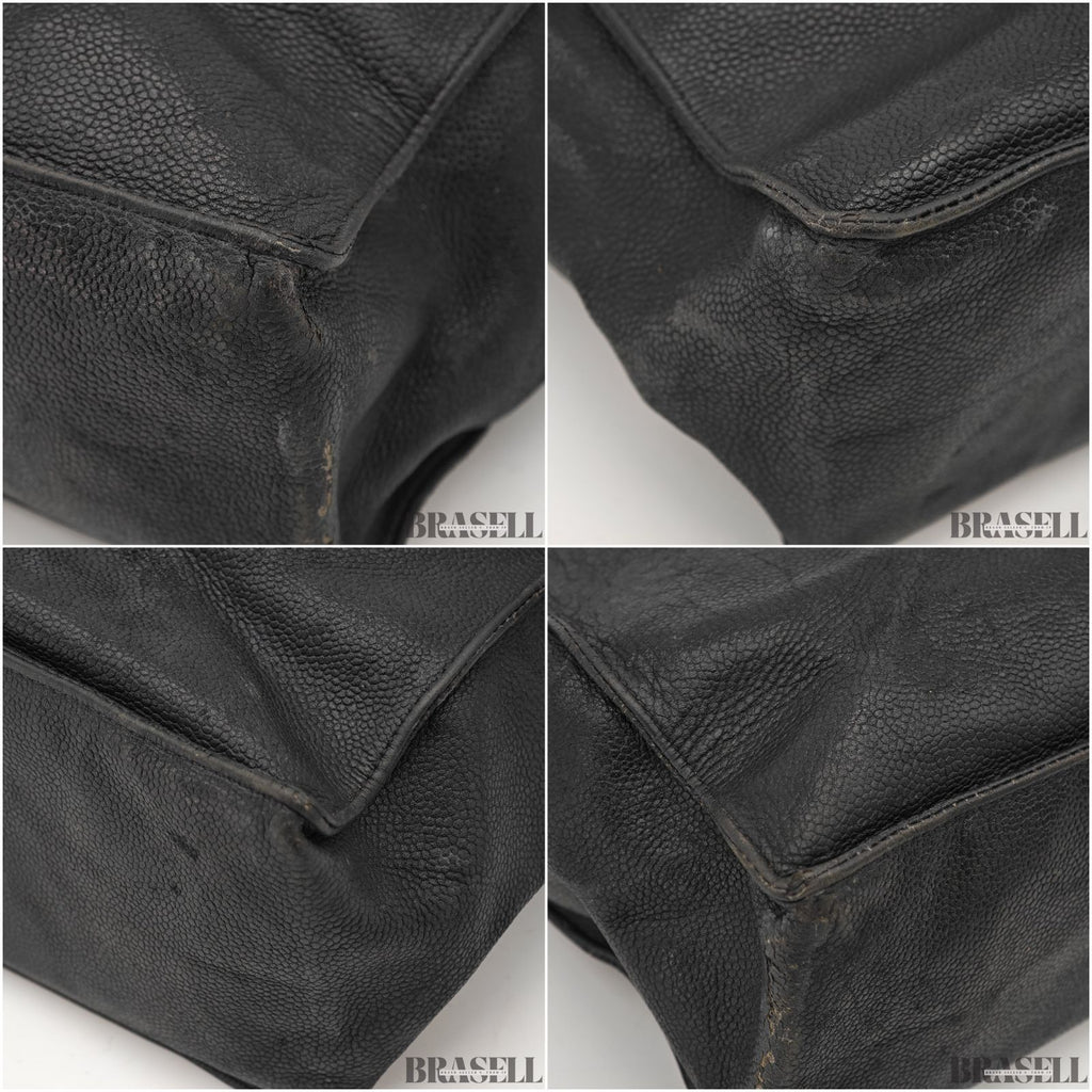 CHANEL Lambskin Chain Tote Bag Large CC Logo Chain Tote 【ImportFeeFREE】