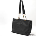 CHANEL Lambskin Chain Tote Bag Large CC Logo Chain Tote 【ImportFeeFREE】
