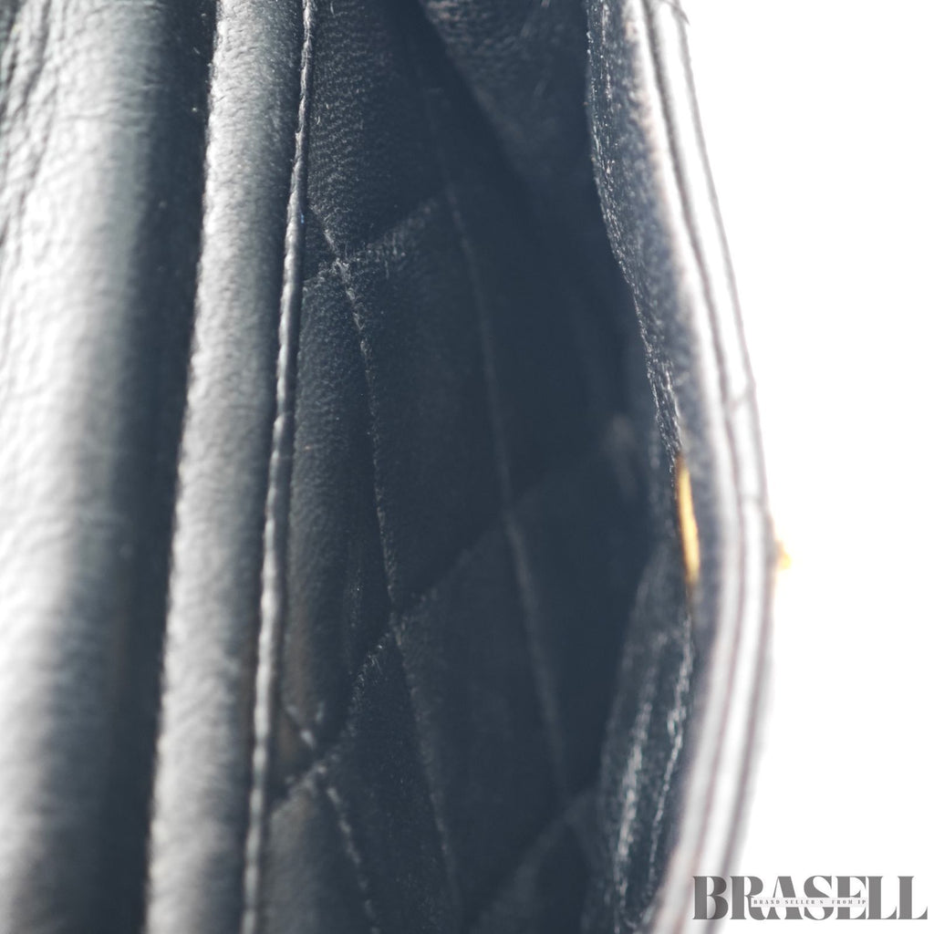 CHANEL Matelass Black Backpack Bag Flap Bag Lambskin【ImportFeeFREE】