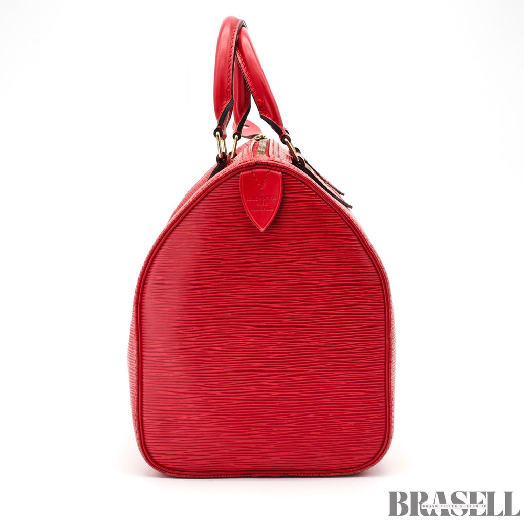 LOUIS VUITTON Epi Speedy 30 M43007 Mini Handbag Red【ImportFeeFREE】