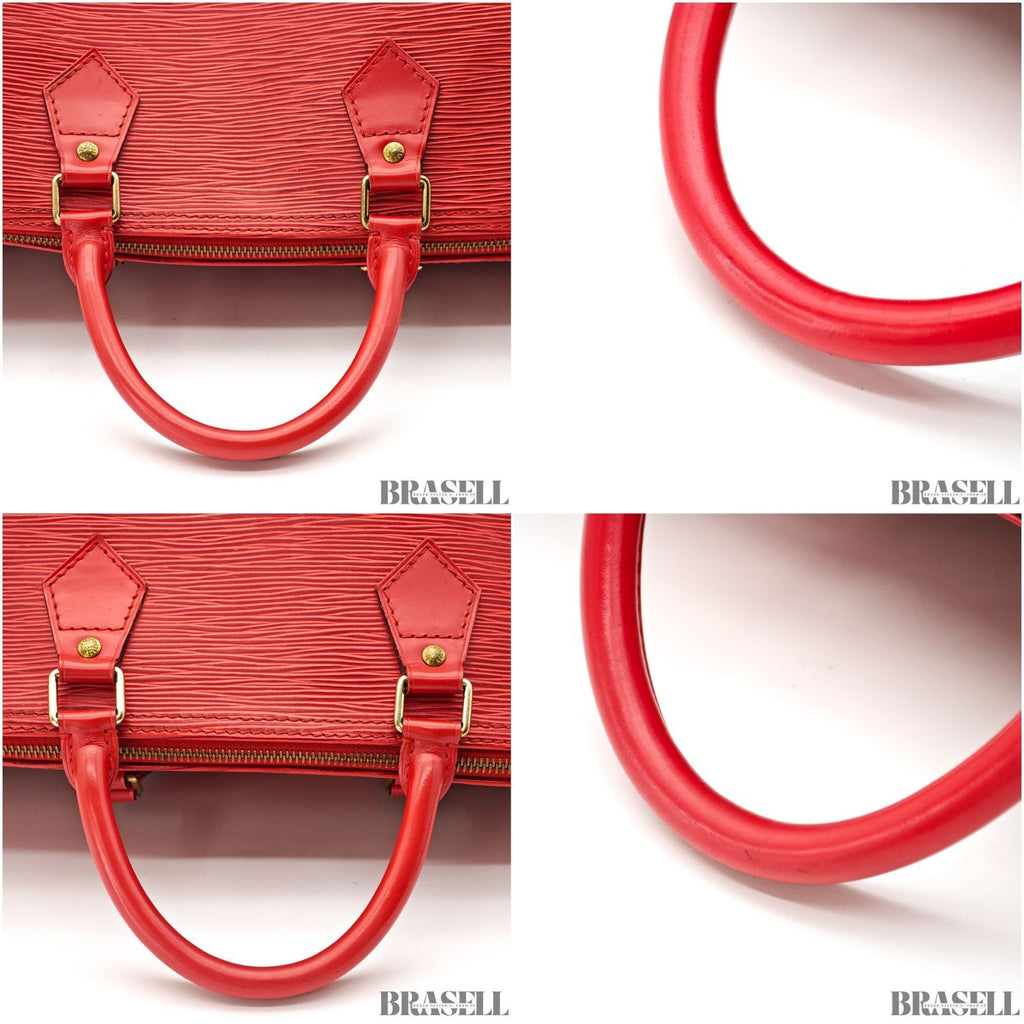 LOUIS VUITTON Epi Speedy 30 M43007 Mini Handbag Red【ImportFeeFREE】