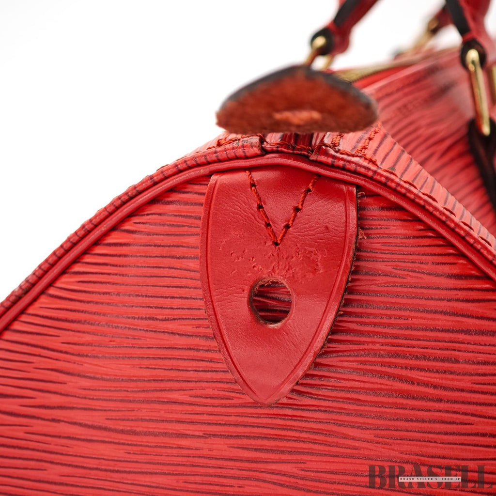 LOUIS VUITTON Epi Speedy 30 M43007 Mini Handbag Red【ImportFeeFREE】