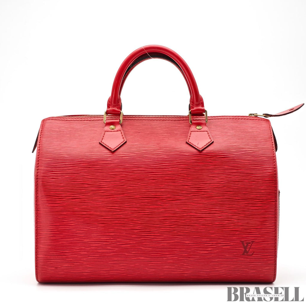 LOUIS VUITTON Epi Speedy 30 M43007 Mini Handbag Red【ImportFeeFREE】