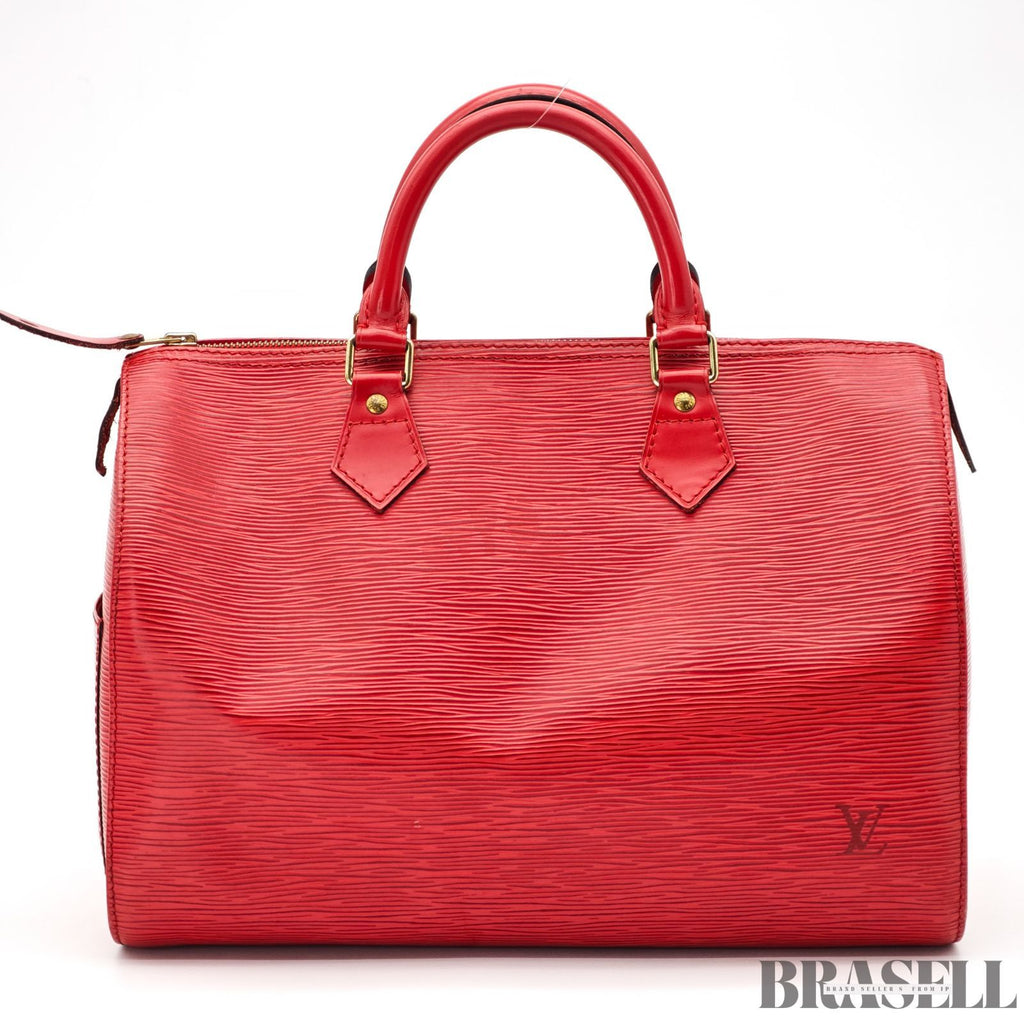 LOUIS VUITTON Epi Speedy 30 M43007 Mini Handbag Red【ImportFeeFREE】