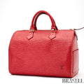 LOUIS VUITTON Epi Speedy 30 M43007 Mini Handbag Red【ImportFeeFREE】