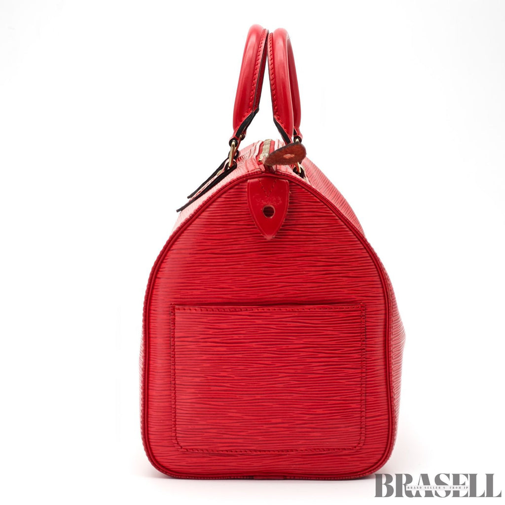 LOUIS VUITTON Epi Speedy 30 M43007 Mini Handbag Red【ImportFeeFREE】
