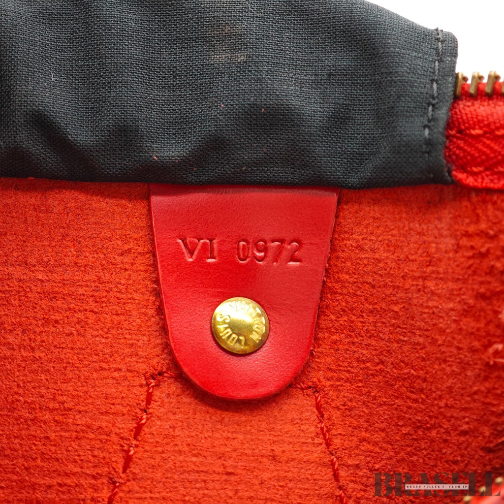 LOUIS VUITTON Epi Speedy 30 M43007 Mini Handbag Red【ImportFeeFREE】