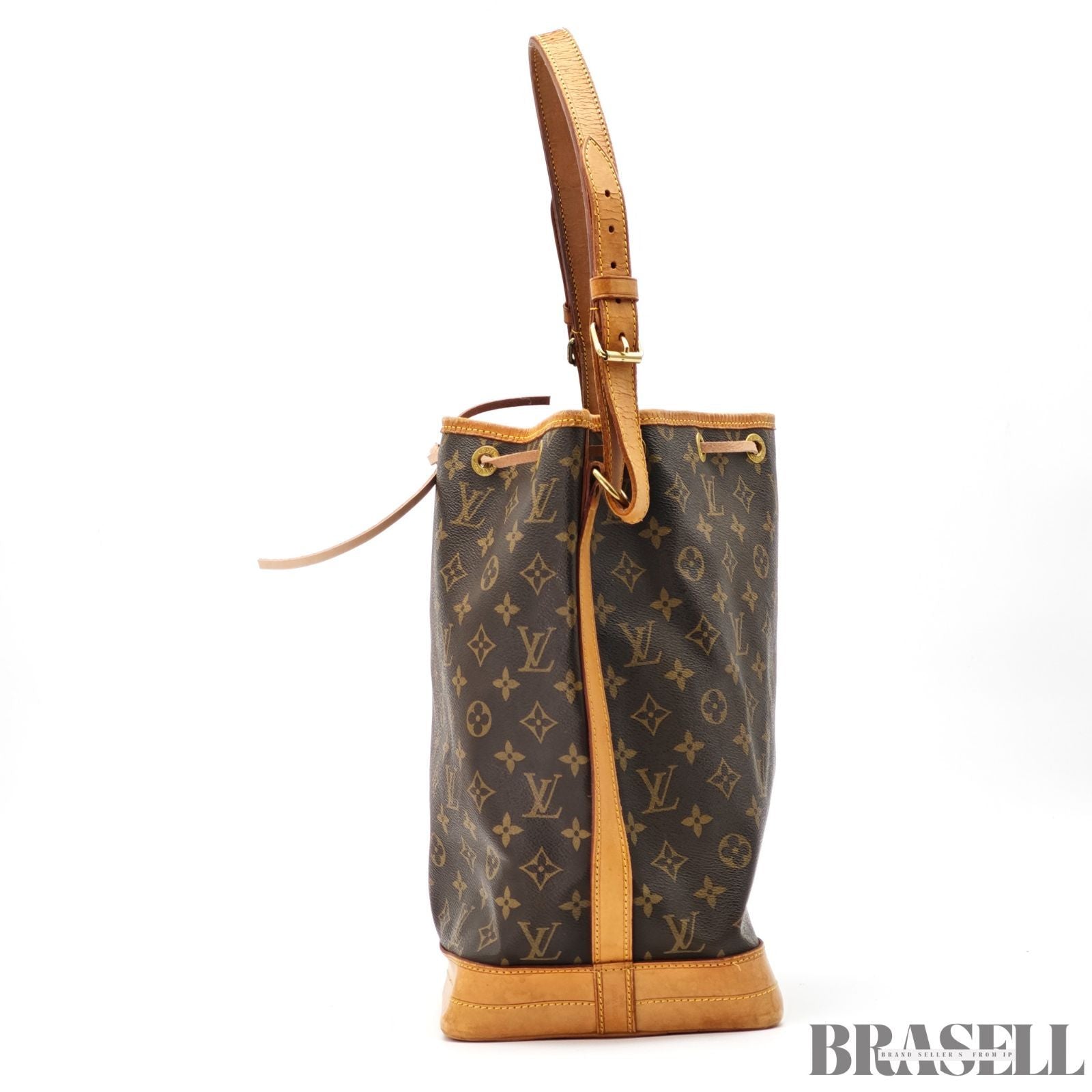 LOUIS VUITTON Monogram Noe M42224 Bucket Bag Brown【ImportFeeFREE】