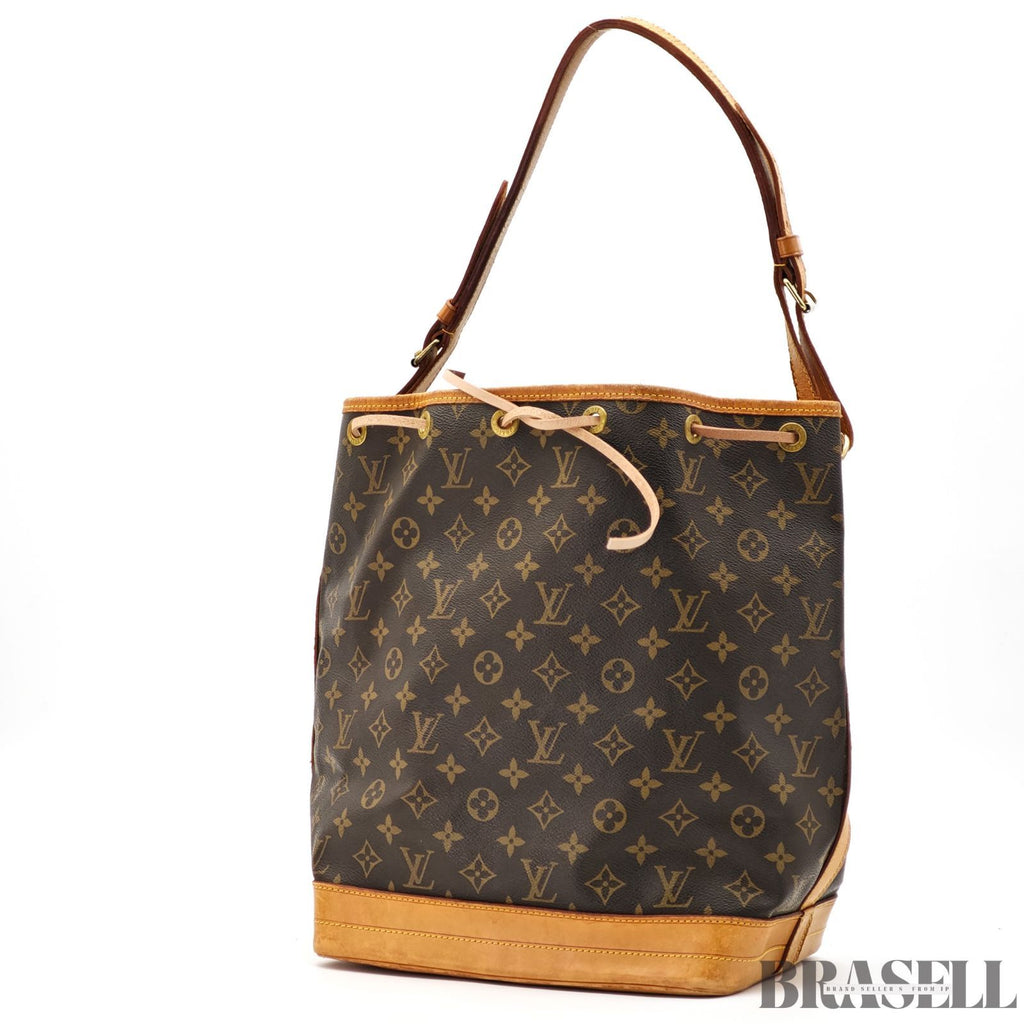 LOUIS VUITTON Monogram Noe M42224 Bucket Bag Brown【ImportFeeFREE】