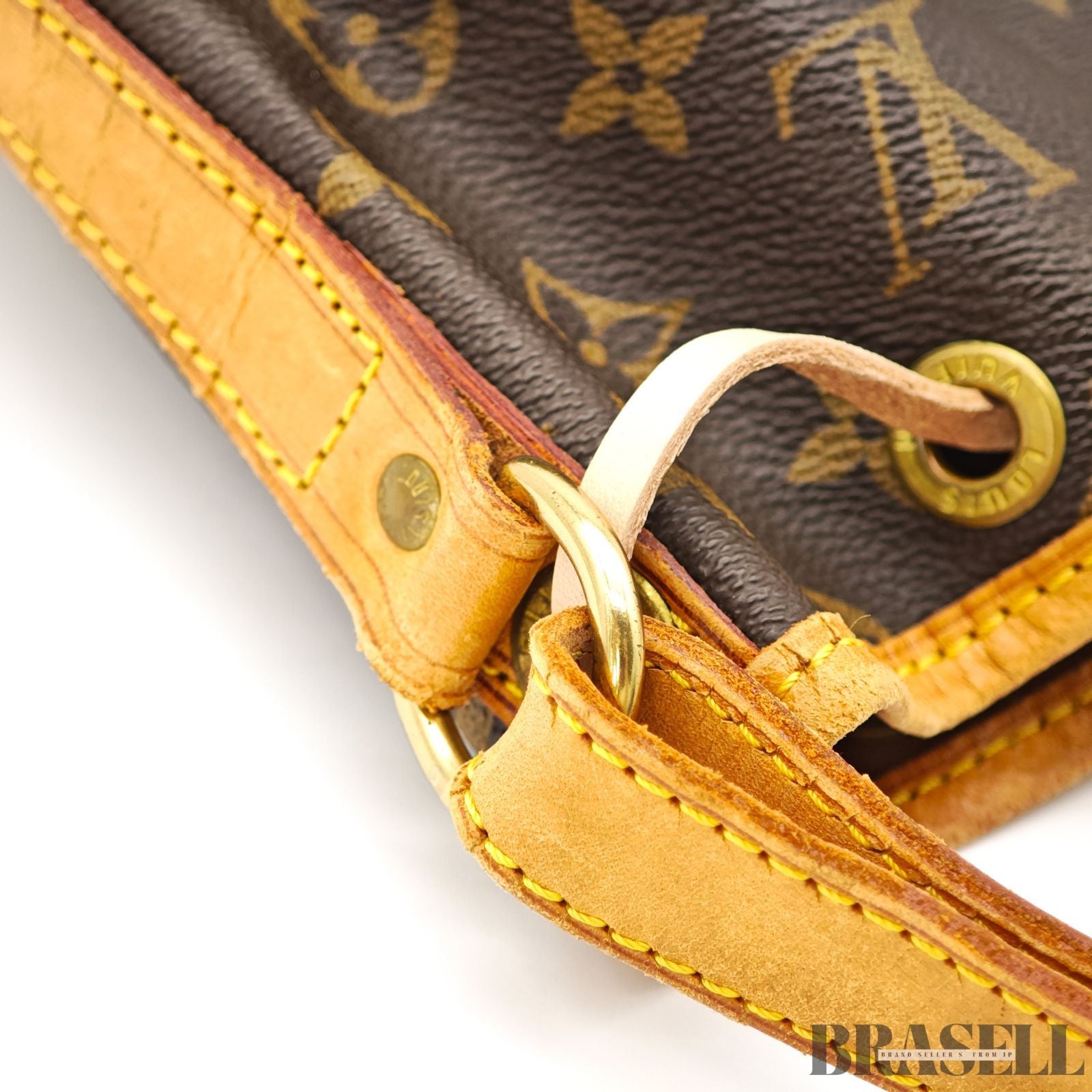 LOUIS VUITTON Monogram Noe M42224 Bucket Bag Brown【ImportFeeFREE】