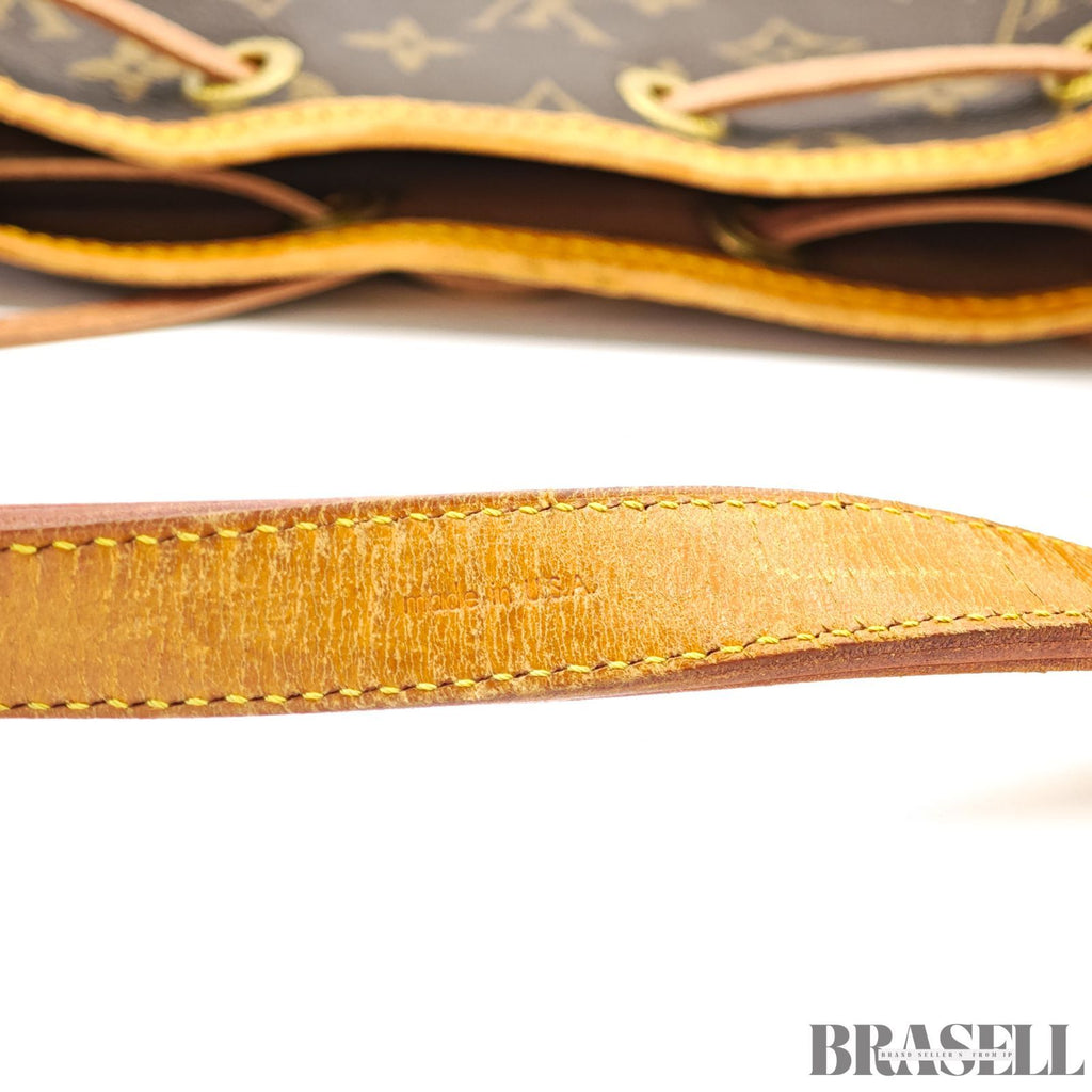 LOUIS VUITTON Monogram Noe M42224 Bucket Bag Brown【ImportFeeFREE】