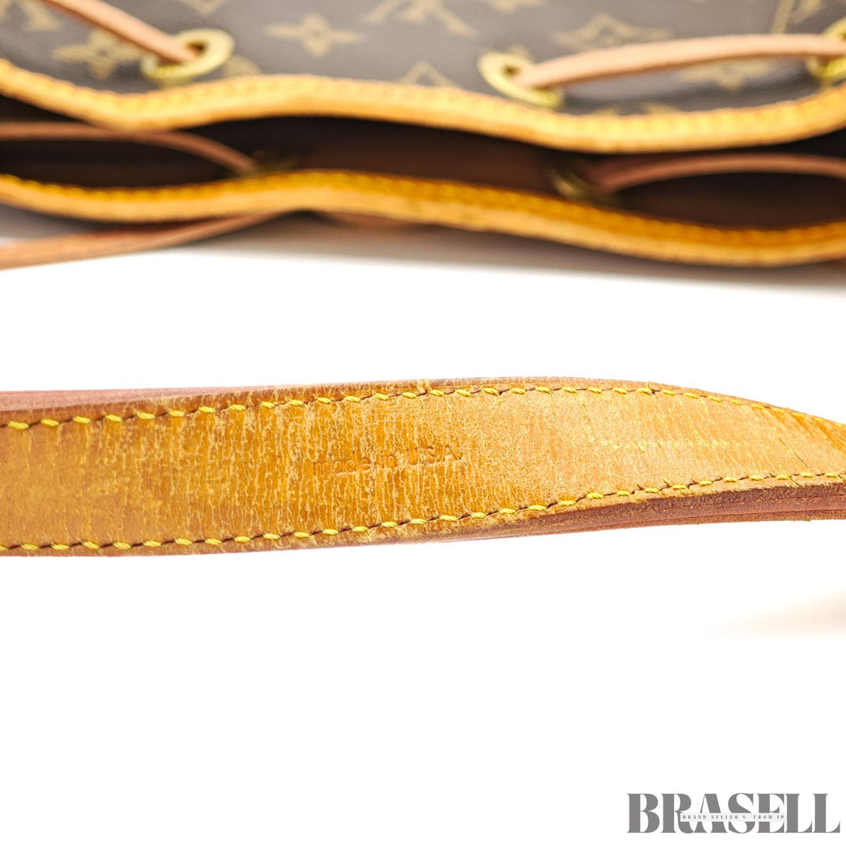 LOUIS VUITTON Monogram Noe M42224 Bucket Bag Brown【ImportFeeFREE】