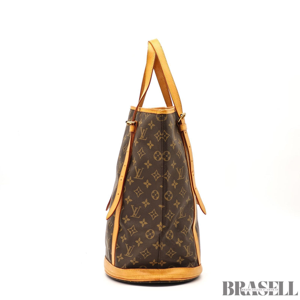 LOUIS VUITTON Bucket GM M42236 Tote Bucket Bag Brown 【ImportFeeFREE】