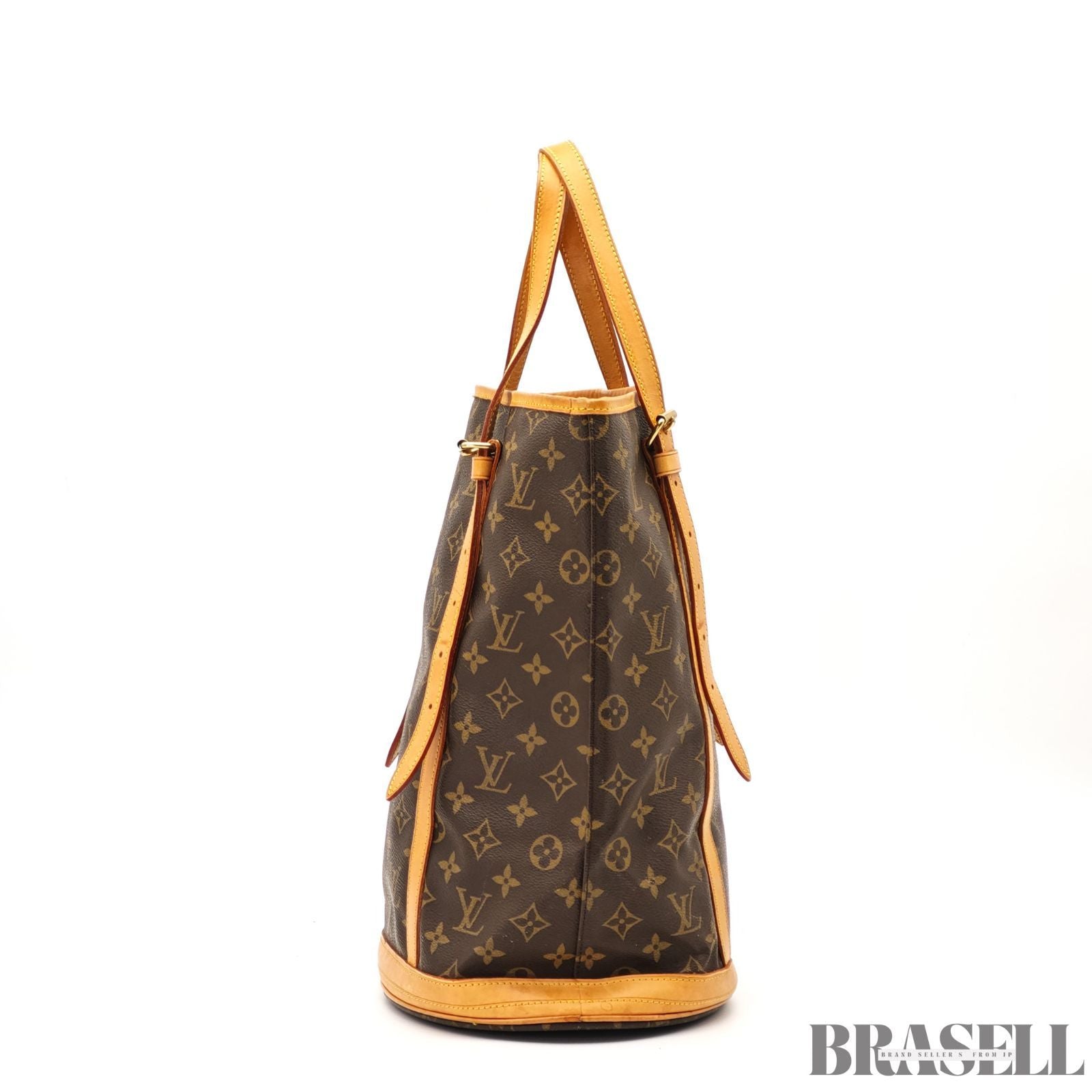 LOUIS VUITTON Bucket GM M42236 Tote Bucket Bag Brown 【ImportFeeFREE】