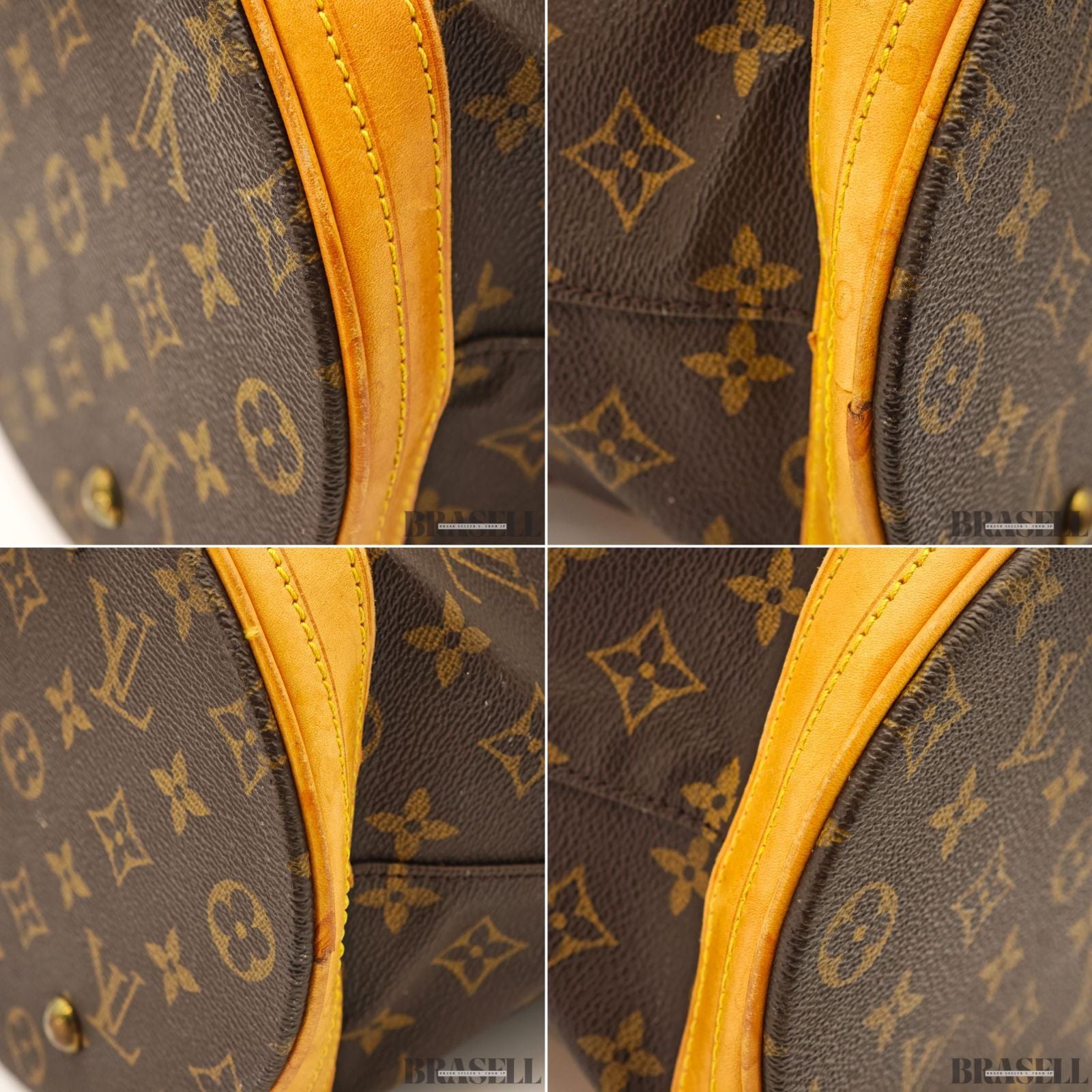 LOUIS VUITTON Bucket GM M42236 Tote Bucket Bag Brown 【ImportFeeFREE】