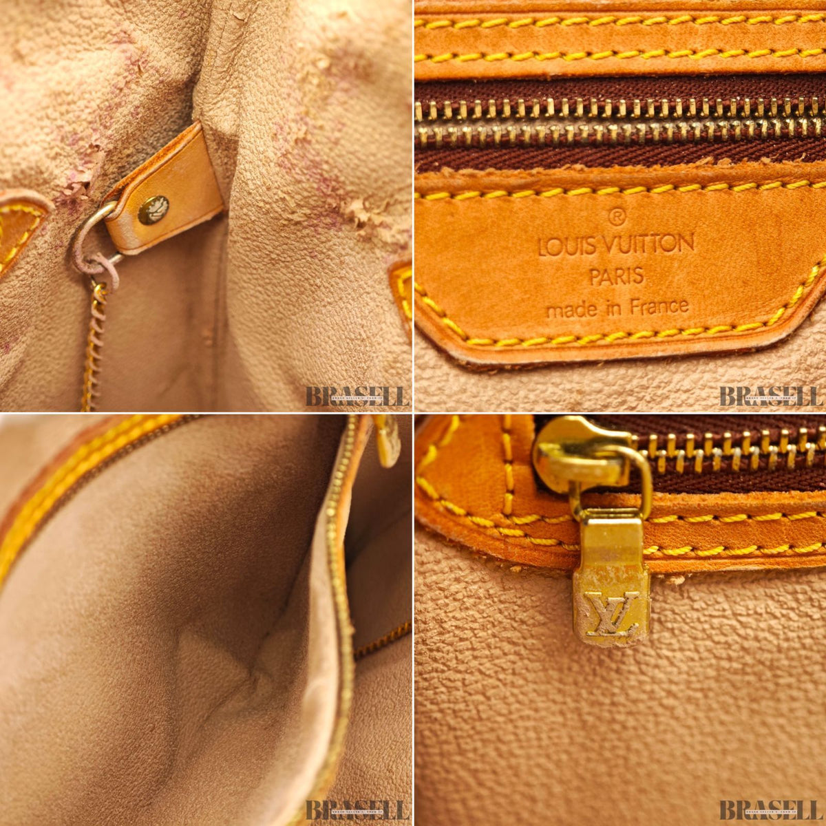 LOUIS VUITTON Bucket GM M42236 Tote Bucket Bag Brown 【ImportFeeFREE】