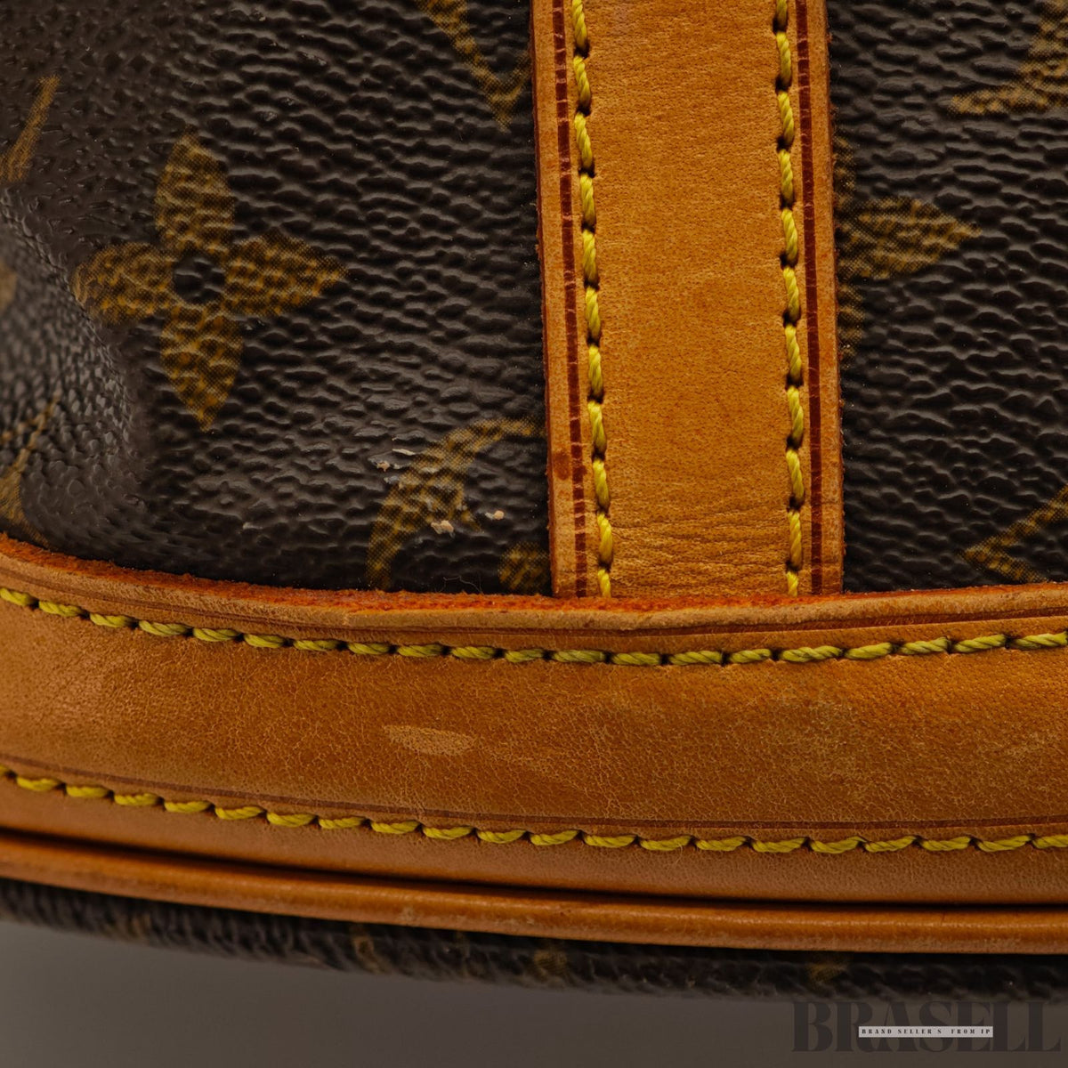 LOUIS VUITTON Bucket GM M42236 Tote Bucket Bag Brown 【ImportFeeFREE】