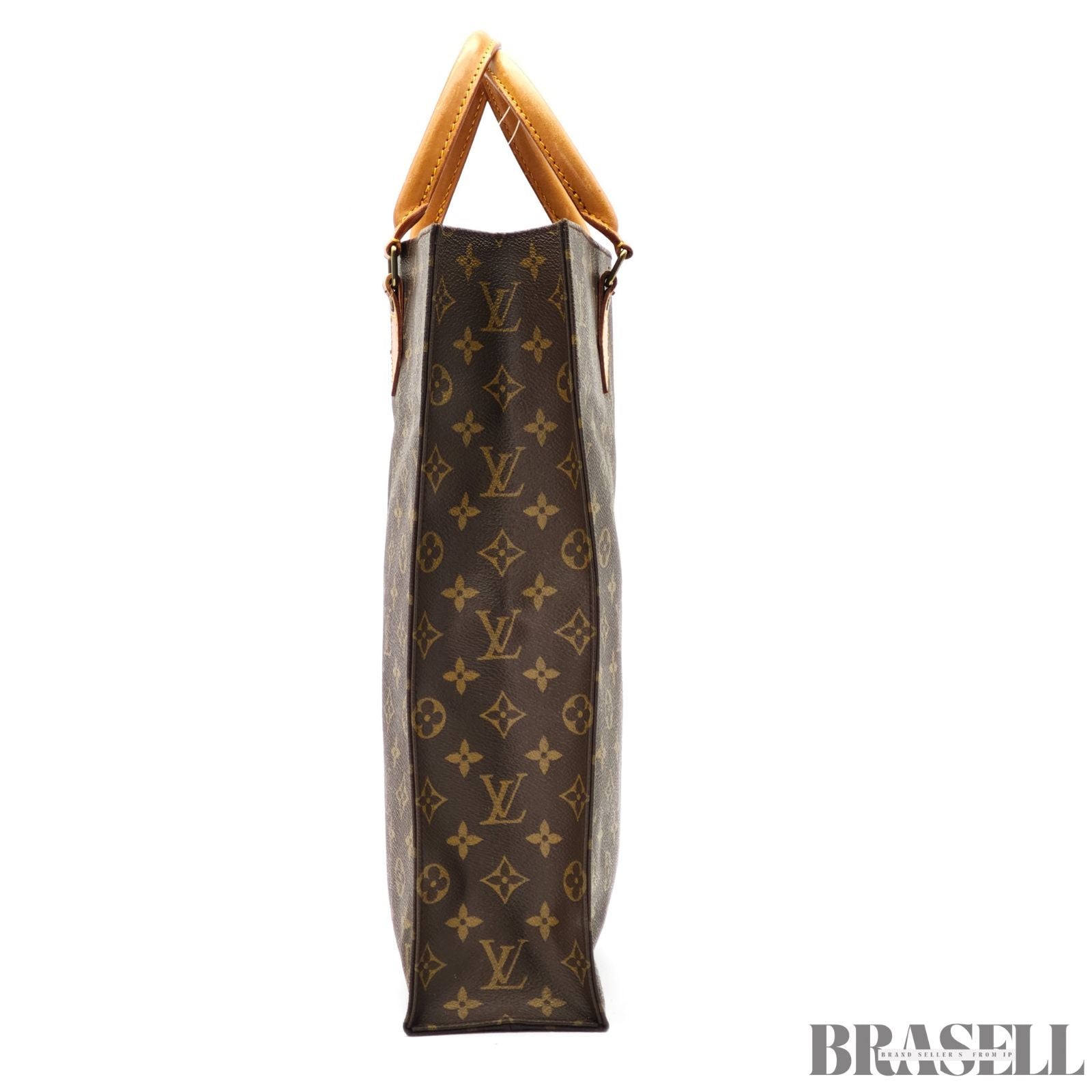 LOUIS VUITTON Monogram Sac Plat M51140 Vertical Tote Bag【ImportFeeFREE】